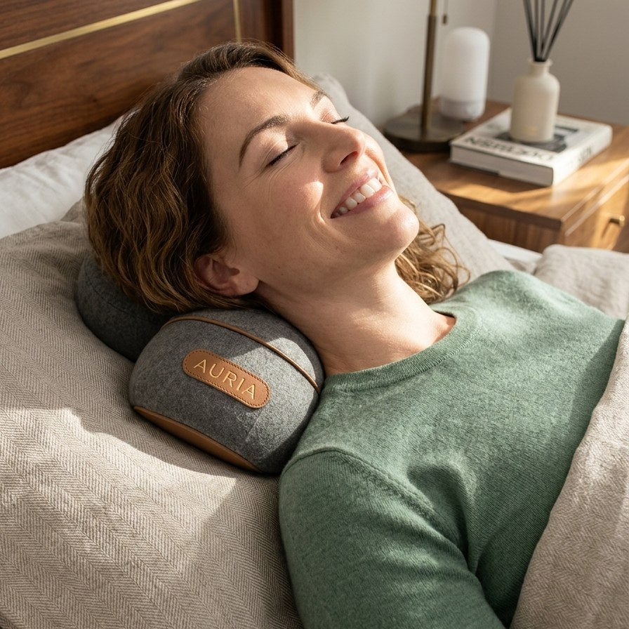 AURIA 3-en-1 – Coussin nuque chauffant